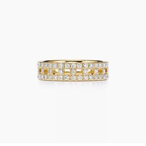 True Wide Ring in Gold with Pavé Diamonds ( Retail Price $8,200)